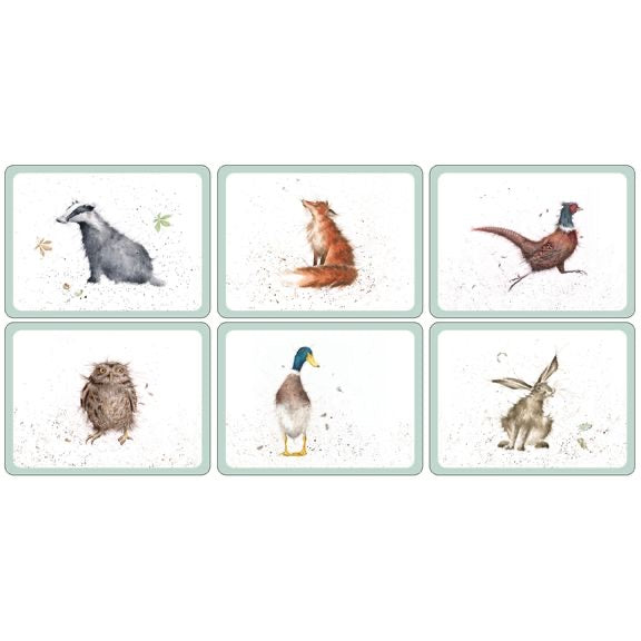 Wrendale Set of 6 Animal Placemats