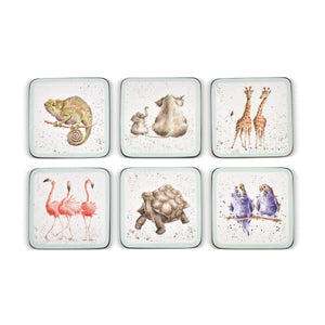 Wrendale Zoological Coasters - 6pk