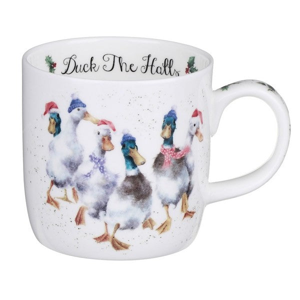 Wrendale Duck the Halls Mug - 11oz