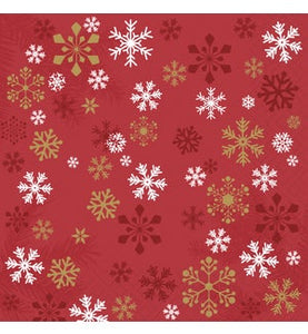 Traditional Snow Red Napkin