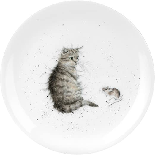 Wrendale 8” Plate - Cat & Mouse