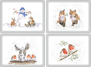 Wrendale Christmas Placemats - 4pk