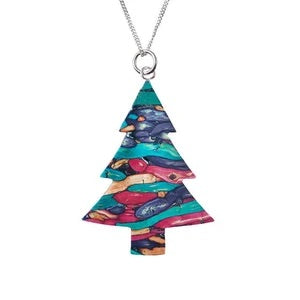 Heathergems Christmas Tree Necklace